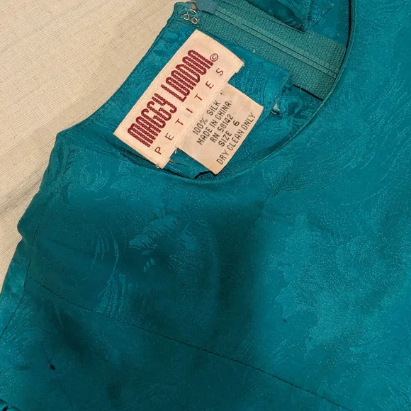 Maggy London Turquoise Jacquard Dress - Picture 3 of 3